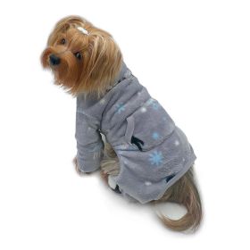 Ultra Thick Plush Penguins Turtleneck Pajamas - XS