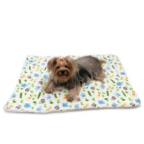 Zoo Animals Flannel/Plush Blanket - S