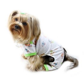Knit Cotton Pajamas with Party Animals - M