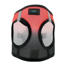 American River Choke Free Dog Harness Ombre Collection (Color: Midnight Red, size: 3X-Large)