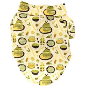 Hawaiian Camp Shirt (Color: Matcha Tea, size: X-Large)