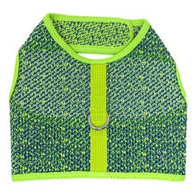 Active Mesh Dog Harness with Leash (Color: Neon Green & Blue, size: small)